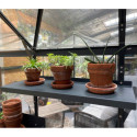 Étagère en aluminium gris anthracite pour serres de jardin Natura LAMS