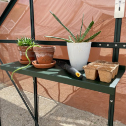 Étagère en aluminium vert pour serres de jardin Natura LAMS