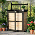Armoire de rangement en bois FSC avec table de préparation 97x45x120cm - Arbour