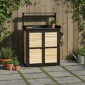 Table de préparation avec rangement en bois FSC 97x45x120cm - Arbour