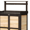 Table de préparation avec rangement en bois FSC 97x45x120cm - Arbour