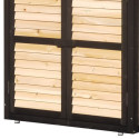 Table de préparation avec rangement en bois FSC 97x45x120cm - Arbour