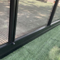 Serre de jardin 20,05m² ROYALE en aluminium laqué noir et verre trempé 4mm - Green Protect