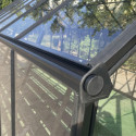 Serre de jardin 20,05m² ROYALE en aluminium laqué noir et verre trempé 4mm - Green Protect