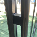 Serre de jardin 20,05m² ROYALE en aluminium laqué noir et verre trempé 4mm - Green Protect