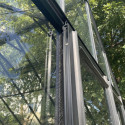Serre de jardin 27,07m² ROYALE en aluminium laqué noir et verre trempé 4mm - Green Protect