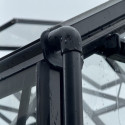 Serre de jardin 30,08m² ROYALE en aluminium laqué noir et verre trempé 4mm - Green Protect