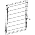 Louvre de ventilation laquée anthracite pour serres Prima parois 145cm - Green Protect