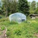 Serre tunnel 4 Saisons à pieds droits 3x3m avec bâche PE 200µ - Serres Tonneau