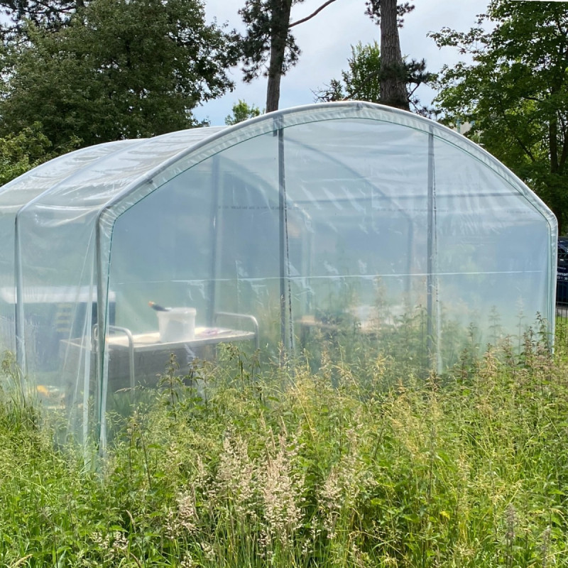 Fond sans porte L300cm en PE 200µ pour serre 4 Saisons - Serres Tonneau