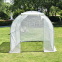Serre tunnel maraîchère 2x3m BIANCA couverture PE armé - Green Protect