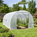 Serre tunnel maraîchère 3x4,5m BIANCA couverture PE armé - Green Protect