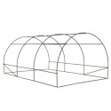 Serre tunnel maraîchère 3x4,5m BIANCA couverture PE armé - Green Protect