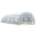 Serre tunnel maraîchère 3x8m BIANCA couverture PE armé - Green Protect