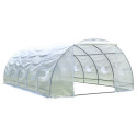 Serre tunnel maraîchère 4x8m BIANCA couverture PE armé - Green Protect