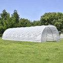 Serre tunnel maraîchère 4x10m BIANCA couverture PE armé - Green Protect