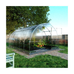 Serre de jardin 12m² Tube en acier et panneaux de polycarbonate de 4 mm - Klasika
