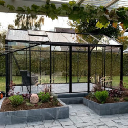 Serre de jardin 310x459cm Classique en aluminium et panneaux en verre trempé - BloomCabin