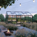 Serre de jardin 235x608cm Classique en aluminium et verre de protection solaire - BloomCabin