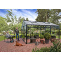 Serre de jardin 235x608cm Classique en aluminium et verre de protection solaire - BloomCabin