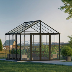 Serre en alu et polycarbonate transparent 9,3m² Aria - Canopia by Palram