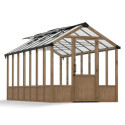 Serre en bois et polycarbonate transparent 12m² Natura - Canopia by Palram