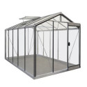 Serre de jardin R205H 8,61m² en aluminium et verre trempé ALULINE – ACD