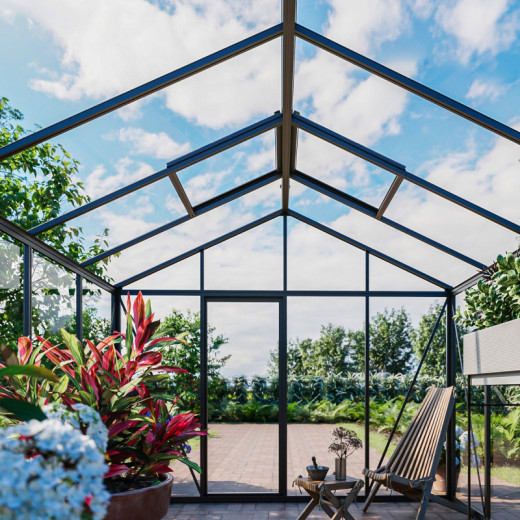 Double porte coulissante supplémentaire pour serres de jardin - BloomCabin