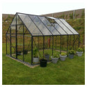 Serre Oliver Introgrow 9,9m² en aluminium noir et verre trempé 3mm – ACD