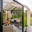 Rideau de toit blanc - double face - 1 rangée pour les serres de jardin BloomCabin