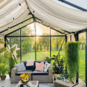 Rideau de toit beige - double face - 1 rangée pour les serres de jardin BloomCabin