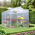 Serre de jardin 2,5m² en aluminium et polycarbonate Habrita