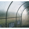 Serre tunnel 18m² avec couverture verte en PE armé 140gr/m² Habrita