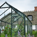 Serre de jardin 6,2m² verte et verre horticole Popular - Halls