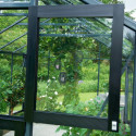 Serre de jardin 10,9m² anthracite et verre trempé Premium – Juliana