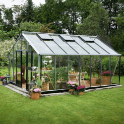 Serre de jardin 18,8m² en verre trempé Gardener - Juliana