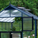Serre de jardin 8,8m² anthracite en polycarbonate 10mm Premium – Juliana