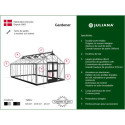 Serre de jardin 21,4m² en polycarbonate 10mm Gartner - Juliana