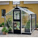 Serre de jardin 8,2m² en verre trempé Compact Nye - Juliana