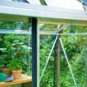 Serre de jardin 8,2m² en verre trempé Compact Nye - Juliana