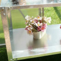 Table de préparation 2 niveaux pour serre de jardin