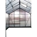 Serre de jardin 9,13m² verte en polycarbonate 4mm + embase Green Protect