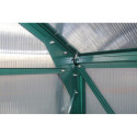 Serre de jardin 9,13m² verte en polycarbonate 4mm + embase Green Protect