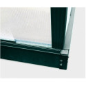 Serre de jardin 13,2m² verte polycarbonate 4mm + embase Green Protect