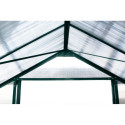 Serre de jardin 13,2m² verte polycarbonate 4mm + embase Green Protect