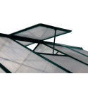 Serre de jardin 13,2m² verte polycarbonate 4mm + embase Green Protect