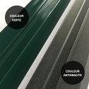 Serre de jardin 13,2m² verte polycarbonate 4mm + embase Green Protect