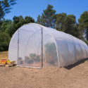 Serre de jardinage pieds droits 22,5m² - 3x7,5m - avec 2 portes RICHEL