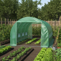 Serre tunnel 3x4,5m film 200gr/m² hauteur 2,25m Green Protect