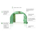 Serre tunnel 3x3m film 200gr/m² hauteur 2,25m Green Protect